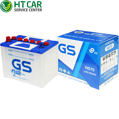 Ắc quy GS 65ah – 12v (NS70)